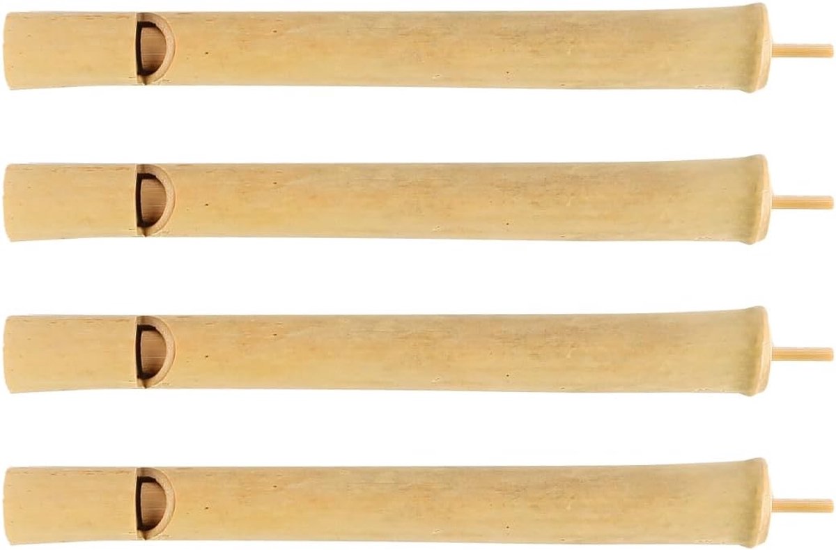 Bamboe fluitset 3 stuks - creatieve vogelgeluiden - natuurlijke klank - ideaal voor muziek en natuurobservatie - ShopVlot