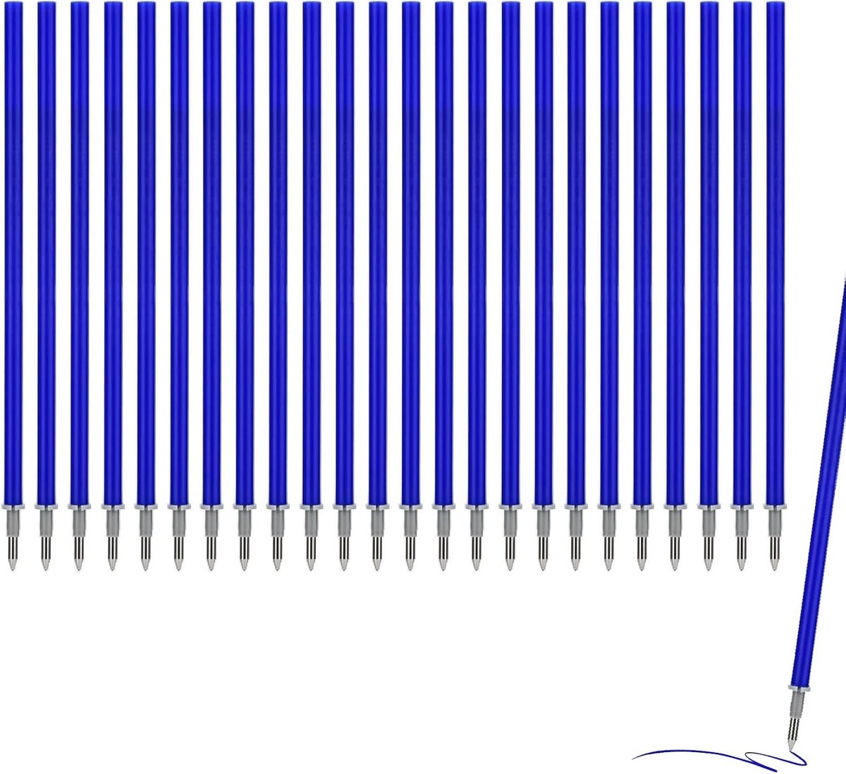 Uitwisbare penvullingen 0,7 mm - blauw - compatibel met Legami - ideaal voor correcties - ShopVlot