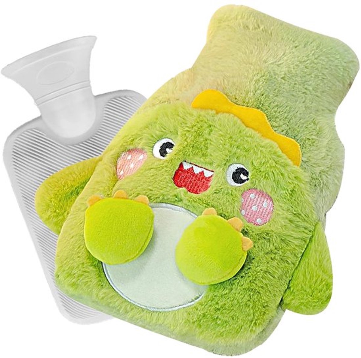 Warm water fles - Warmte zak voor pijnbestrijding - 500 ml formaat - Zachte taille hoes - Perfect voor buik rug benen - Ideaal voor ontsp...