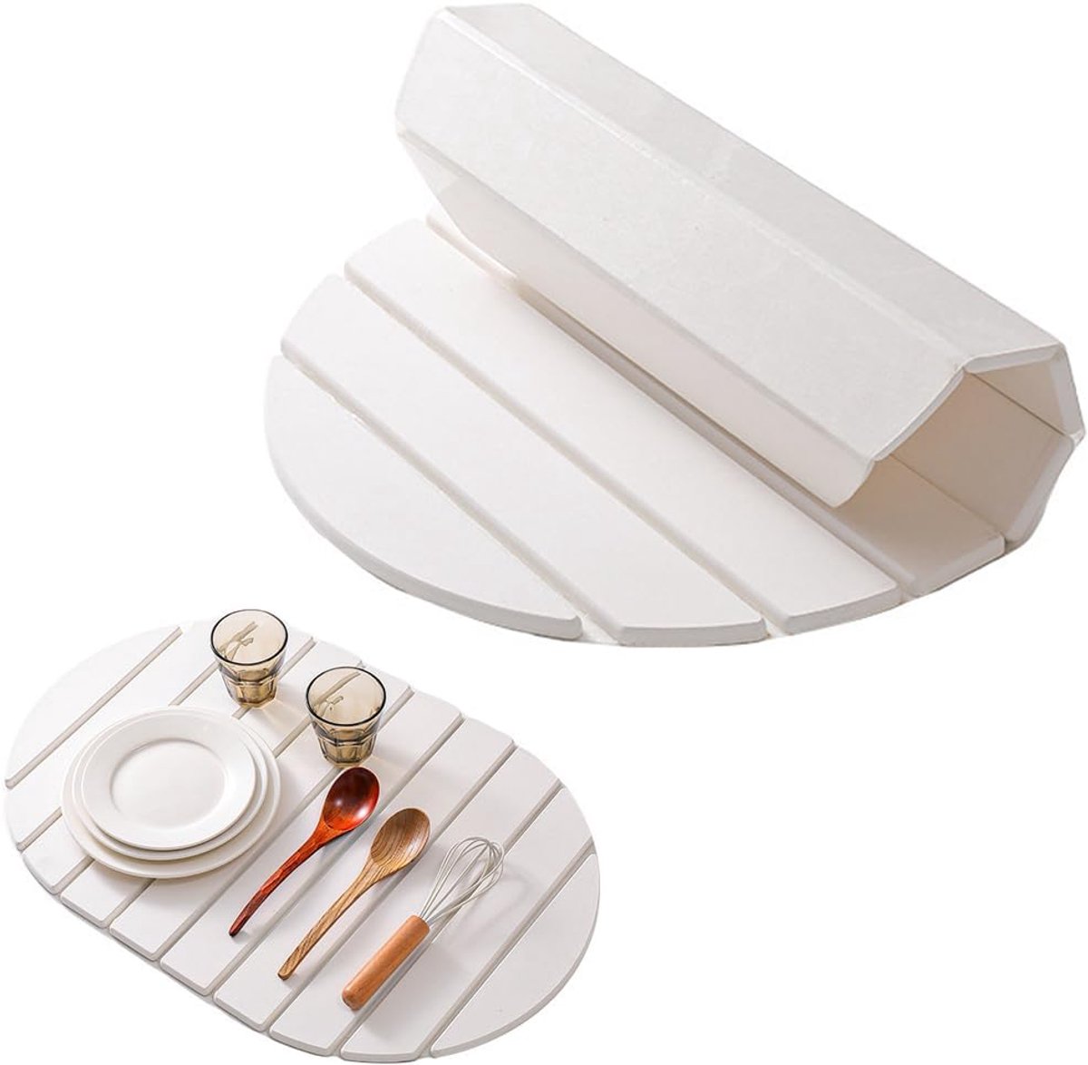 Afdruipmat keuken 40 x 30 cm - waterabsorberend - sneldrogend - houdt aanrecht droog - ShopVlot