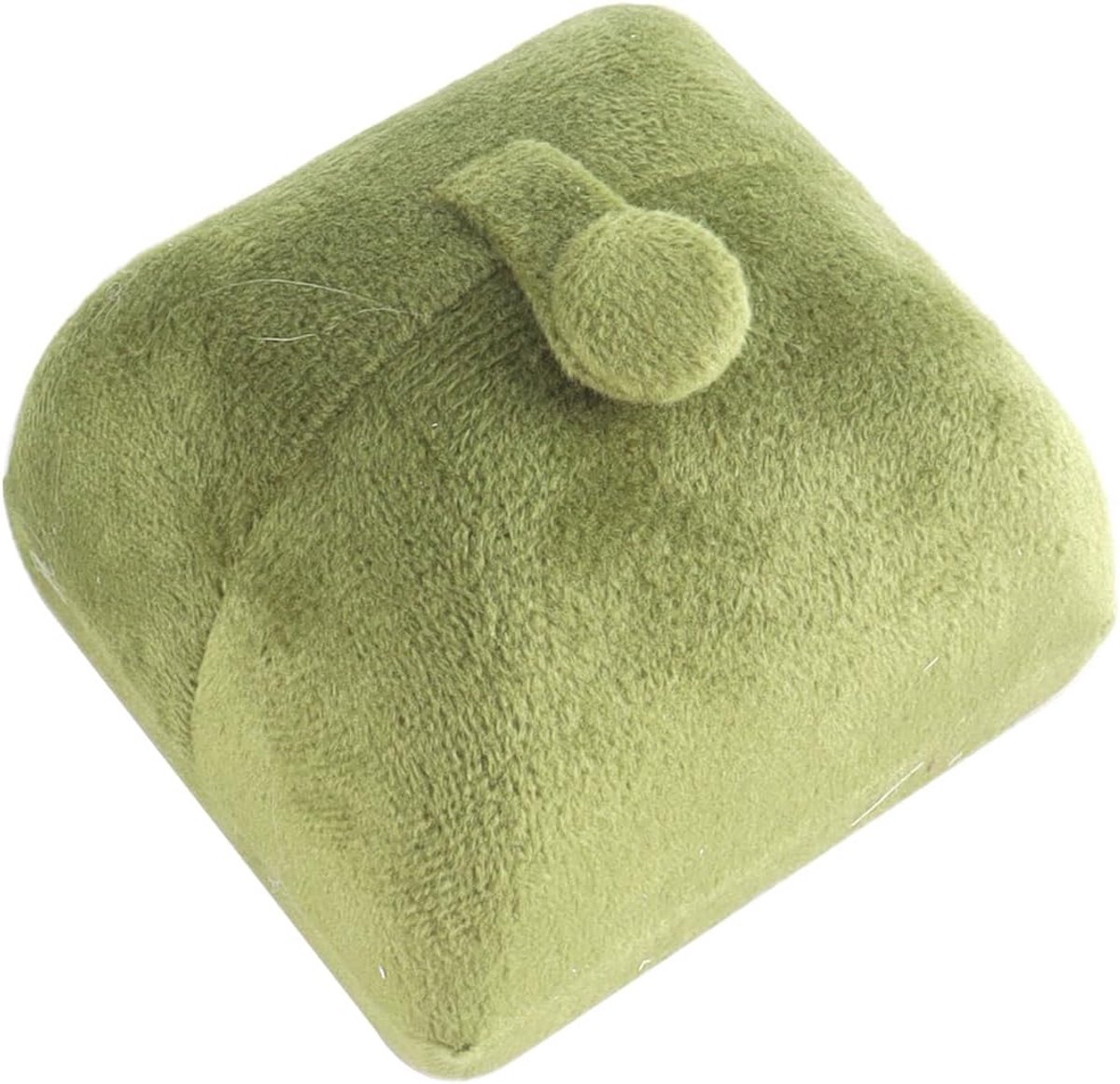 Hanger halsketting opbergdoos 7 cm x 6,5 cm x 6 cm - fluweel groen - beschermt sieraden - ideaal voor Valentijnsdag - ShopVlot