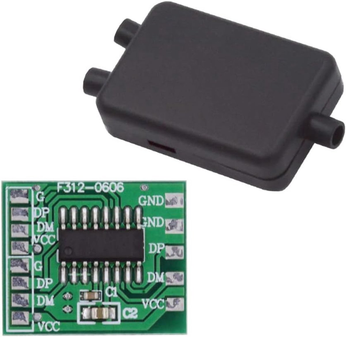 Cablecc PCBA for USB2.0 Ports HUB USB 1 to 2 Splitter with SR Cover for DIY OEM Parts & 3mm Cable - ShopVlot