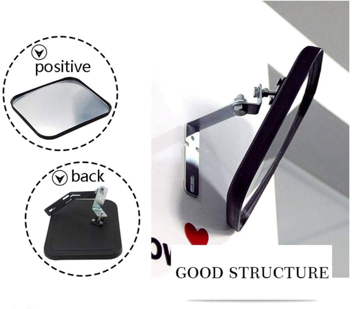 Traffic Mirror Wide Angle Safety Convex Family Driveway Garage Hospital Parking Road Safety Single Dot Mirror, Indoor - ShopVlot
