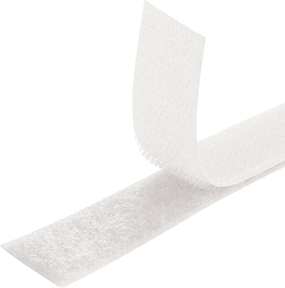 [White] Hook and Loop for Sewing Double-Sided [1 Meter x 30mm] Hook and Loop [NON-STICKING] Extra Strong and Resistant - ShopVlot