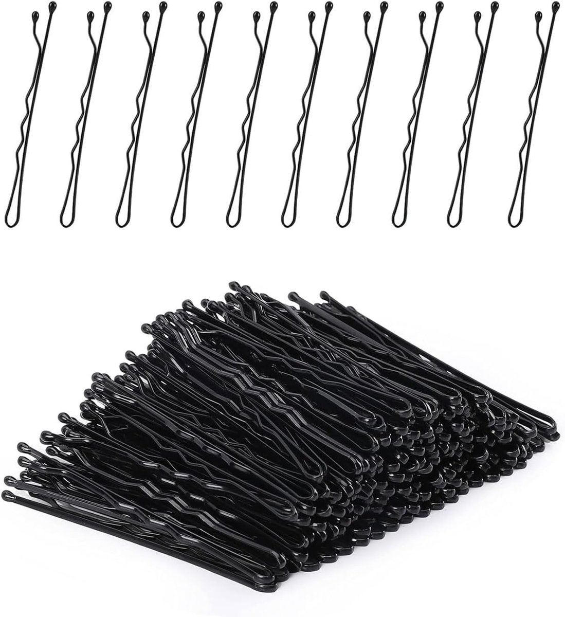 DAFNE 100 stuks haarspelden bobby pins, metalen haarspelden, voor alle haartypes - ShopVlot