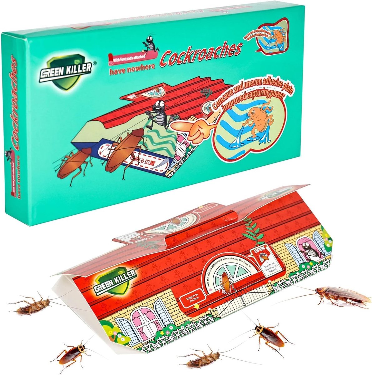 30 Stuks Kevervallen voor Keuken, Effectieve Plakvallen voor Kakerlakken en Insecten, Giftvrij en Veilig voor Thuisgebruik