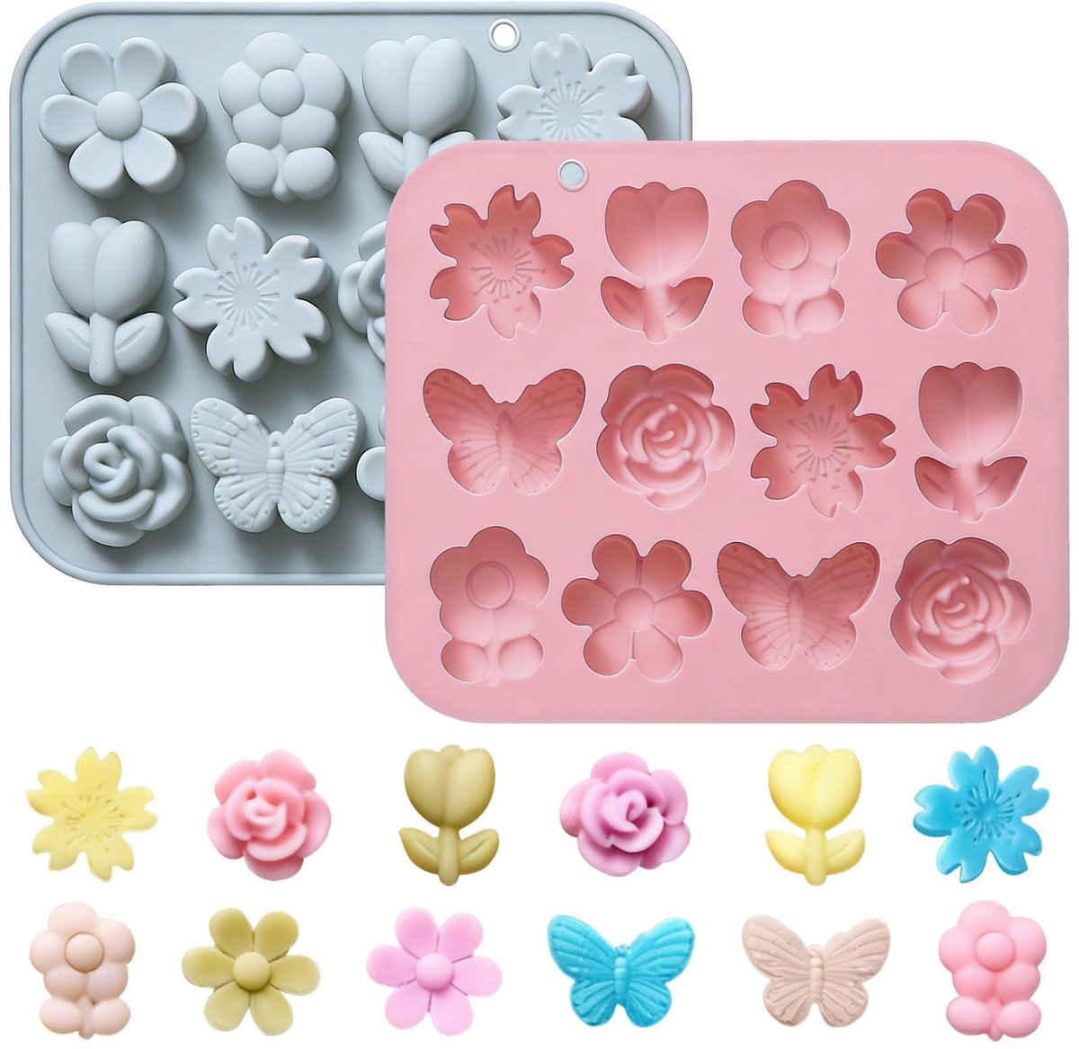 Solidchoice - Set van 2 Silicone Mallen voor Chocolade en Zeep