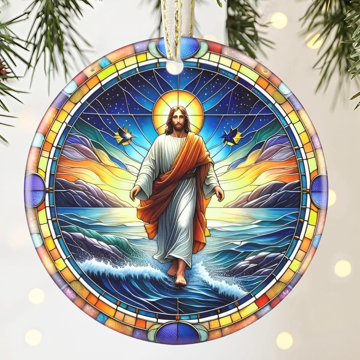 Solidchoice - Kerstdecoratie met Geboorte Ornament en Nativiteitsscene
