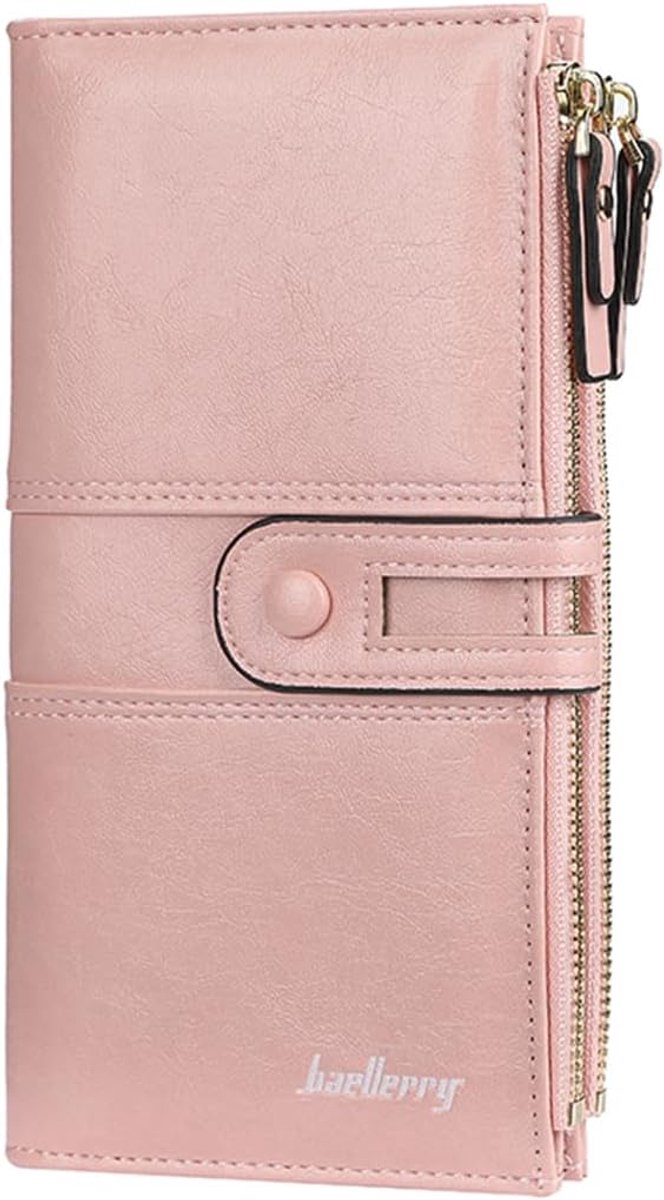 Damesportemonnee Large - Zacht synthetisch leer - Veel vakken - Elegant en veilig - ShopVlot