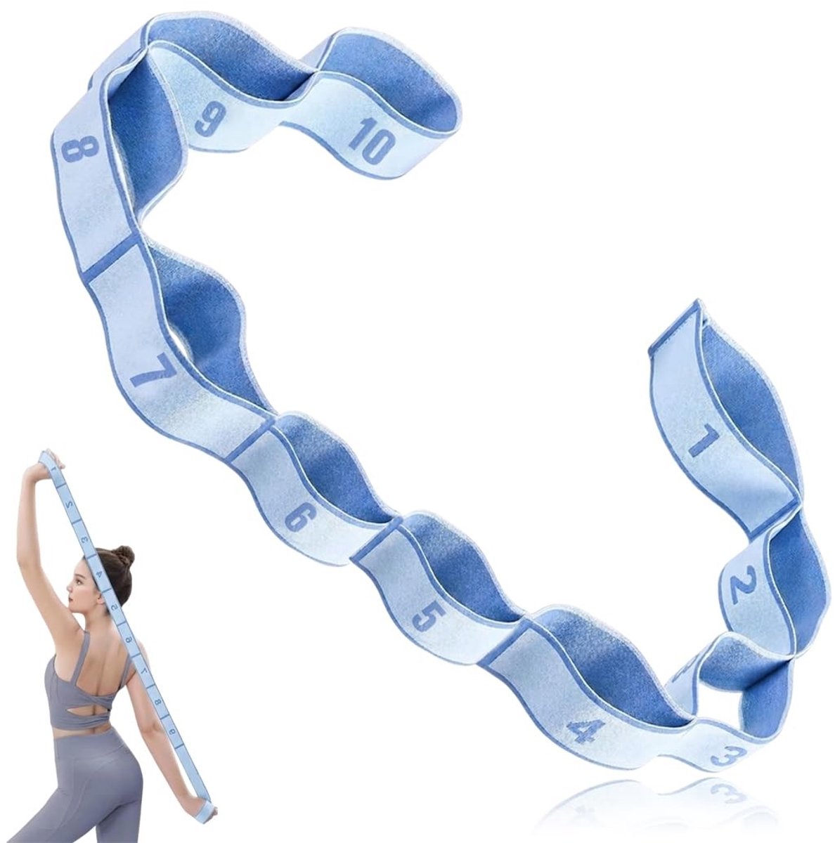 Solidchoice - 10-vaks Rekbare Yogariem voor Yoga en Fysiotherapie