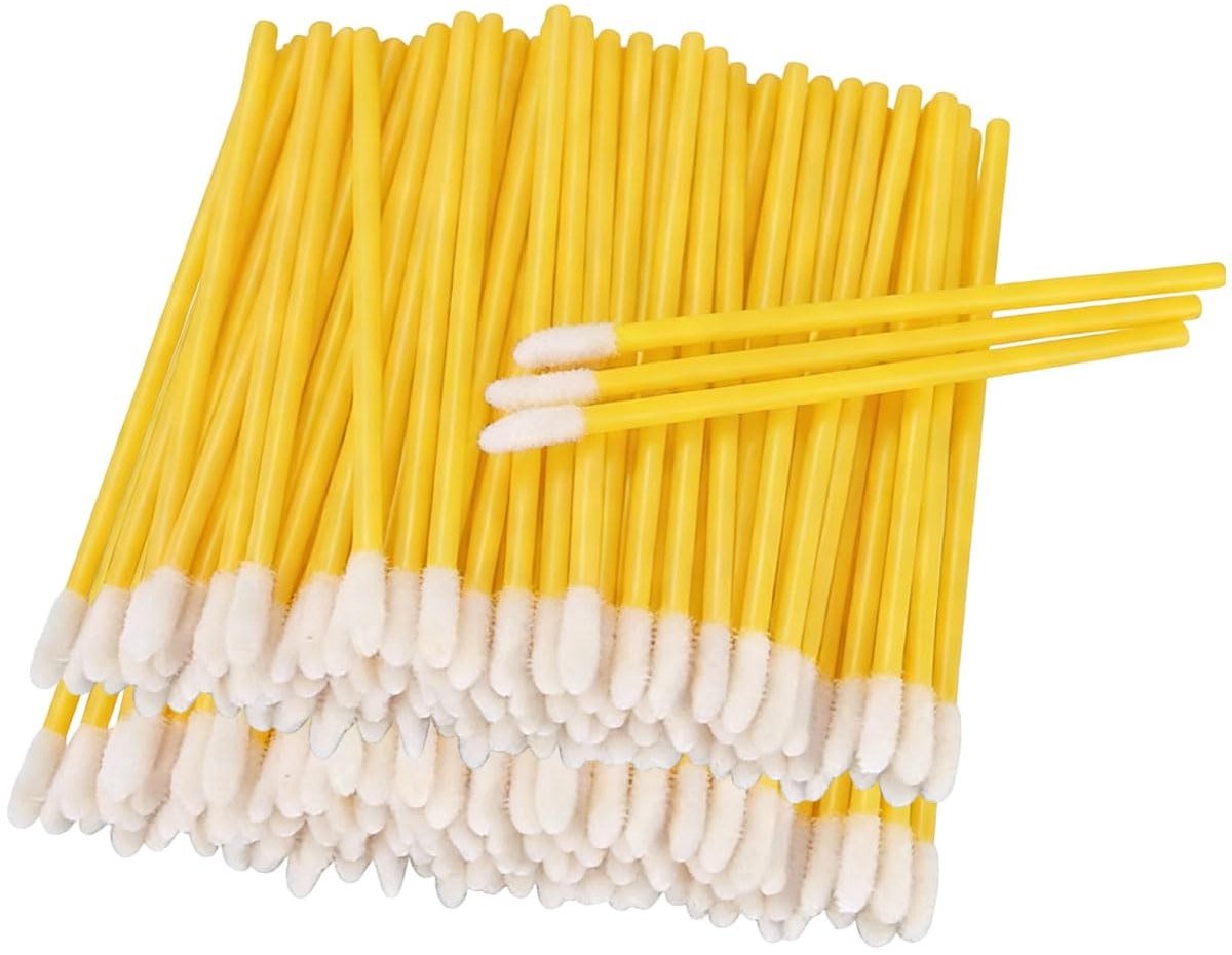 Solidchoice - Set van 100 Gele Wattenstaafjes voor Schoonmaak