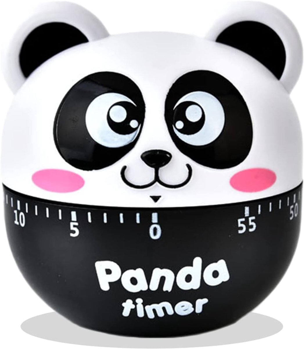 Mechanische Keuken Timer - Panda Vorm - Handmatige Timer - Perfect voor Koken en Bakken - ShopVlot