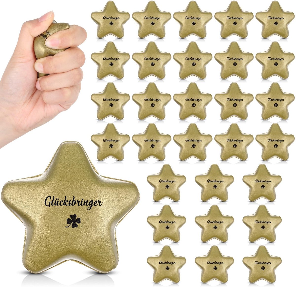 Solidchoice - Set van 30 Stervormige Stressballen voor Volwassenen