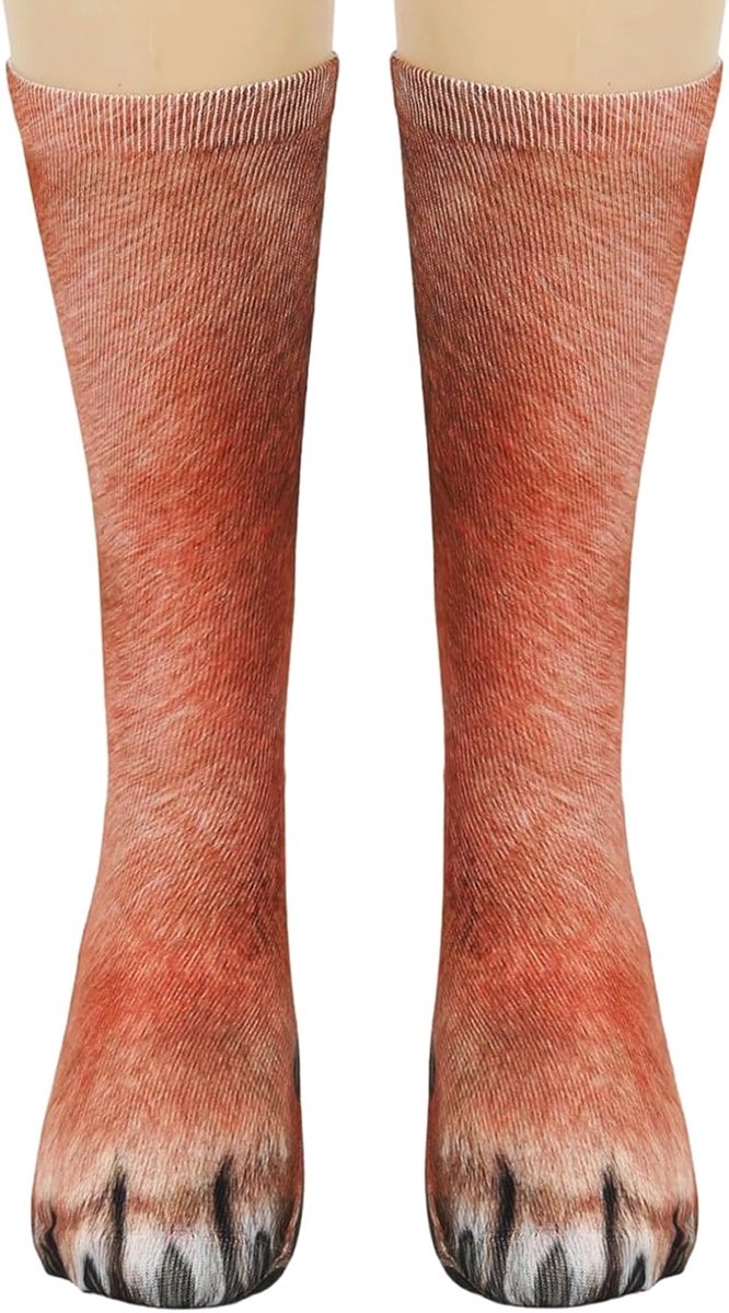 1 Paar Dierenpootsokken, Grappige Dierenpootsokken, Hondenpootsokken voor Mannen Vrouwen Tieners - ShopVlot