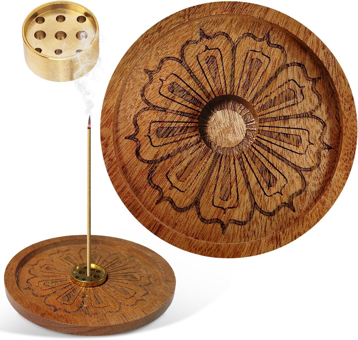 1 Pcs Incense Stick Holder, Incense Stick Holder, 9 Holes, Incense Stick Holder, Meditation Accessories, Ideal for - ShopVlot