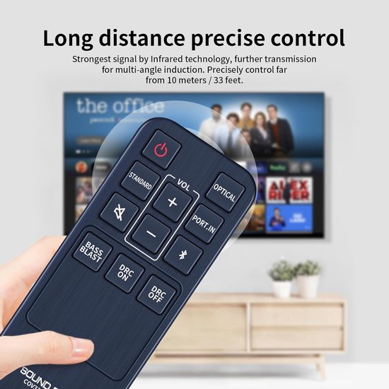 COV33552433 Replacement Remote Control COV33552438 Compatible With LG Soundbar SK1 SQM1 - ShopVlot — afbeelding 3