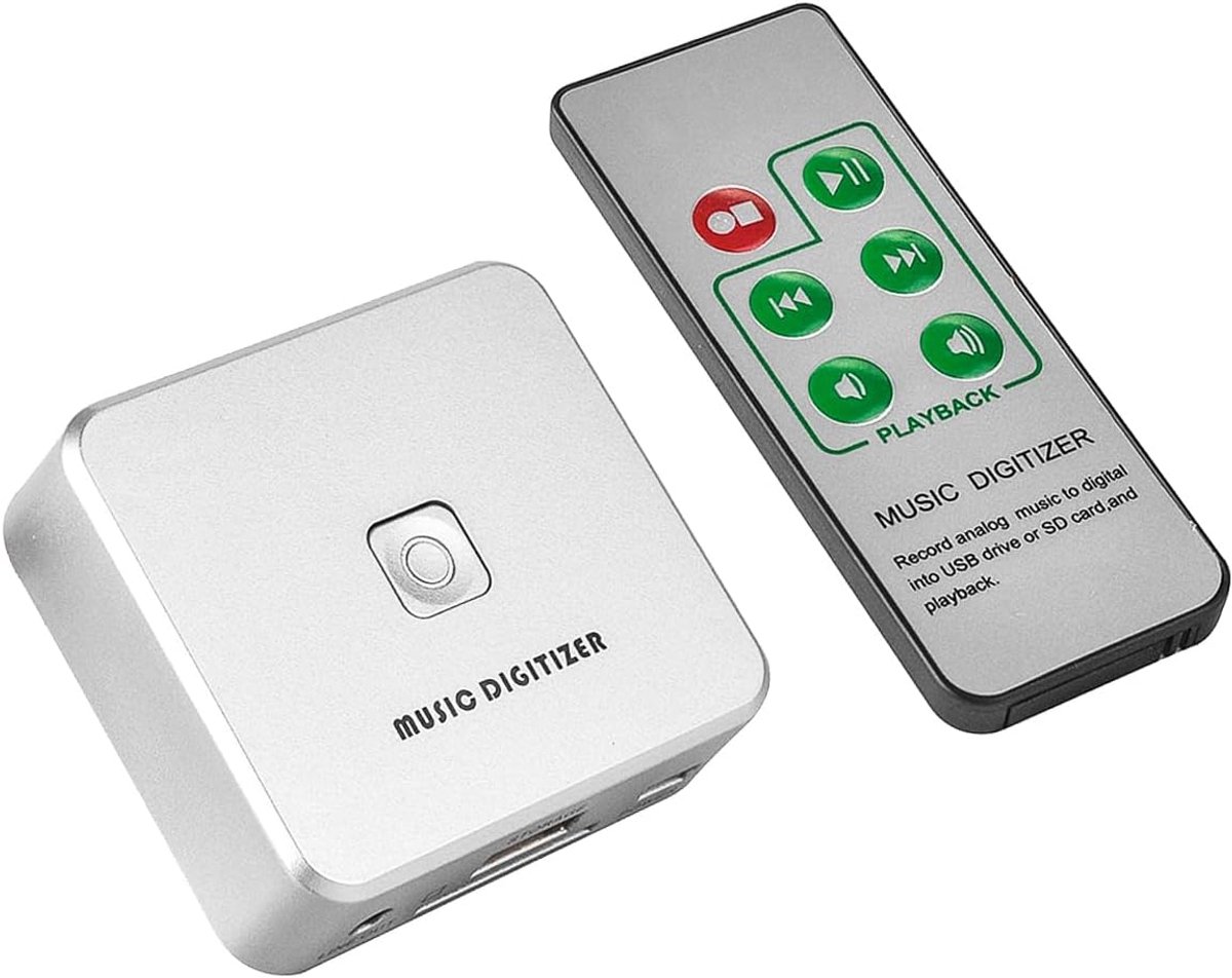 Sylen Music Digitizer Recorder, Standalone MP3 Audio Converter met afstandsbediening, voor het converteren van analoge - ShopVlot