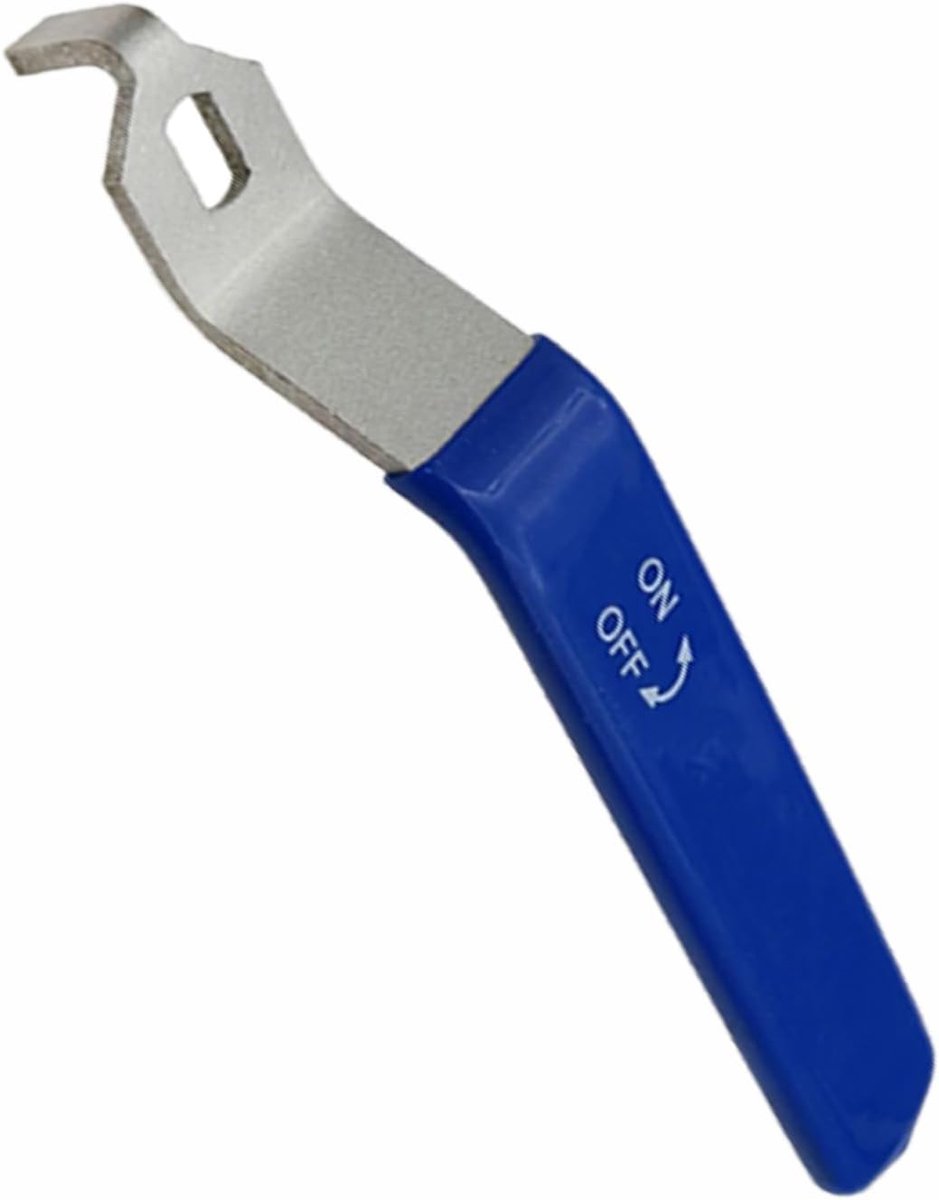 DN32 Lever Handle for Ball Valve, 304 Stainless Steel Ball Valve Handle with Plastic Grip Valve, Replacement Tools for - ShopVlot