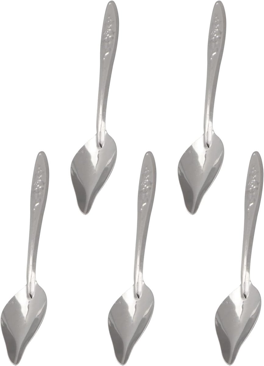 5pcs Bird Parrots Feeding Spoon Stainless Steel Durable Milk Medicine Parrot Bird Hand Feeding Spoon for Peonies - ShopVlot