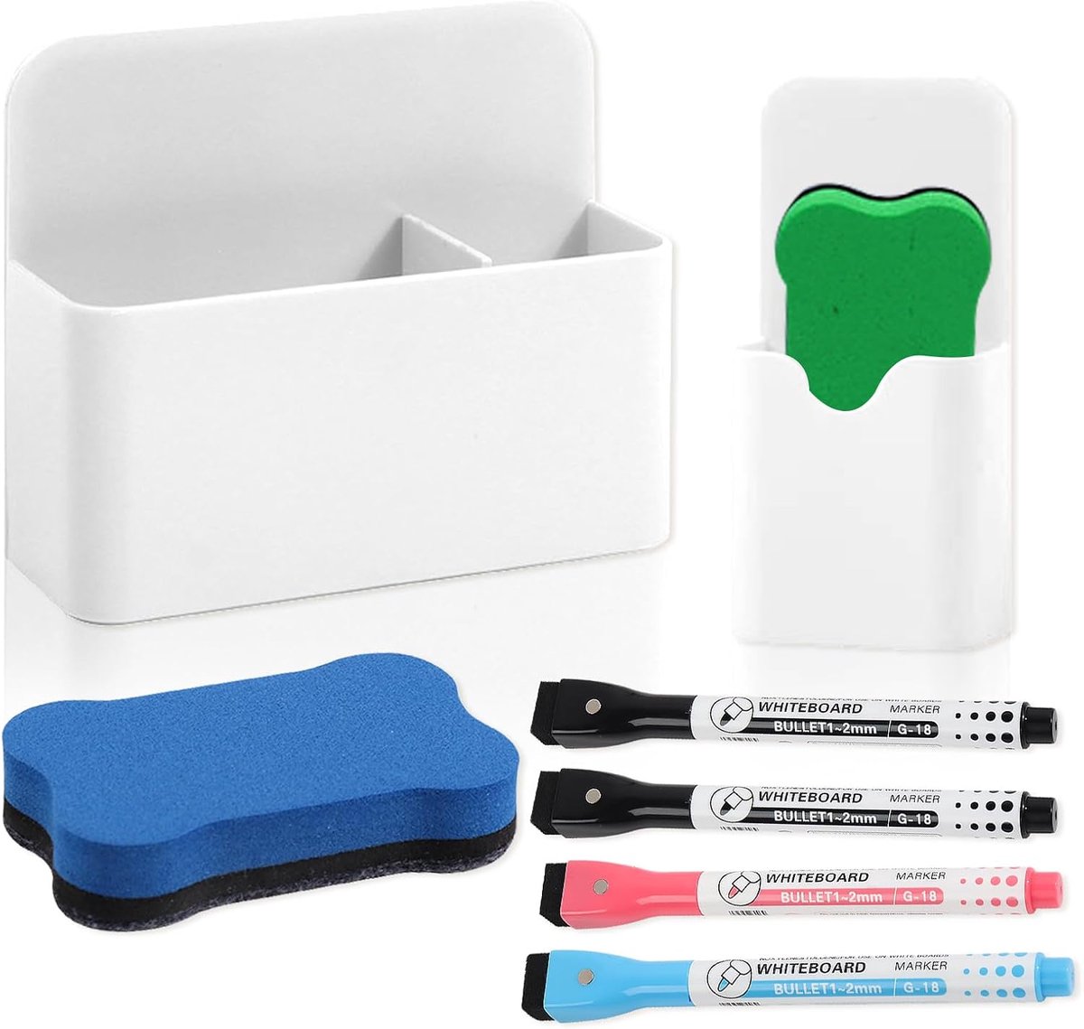 Magnetic Pen Holder, 2 Piece Magnetic Pen Holder with Sponge for White Boards, Magnetic Marker Holder, Pen Holder for - ShopVlot