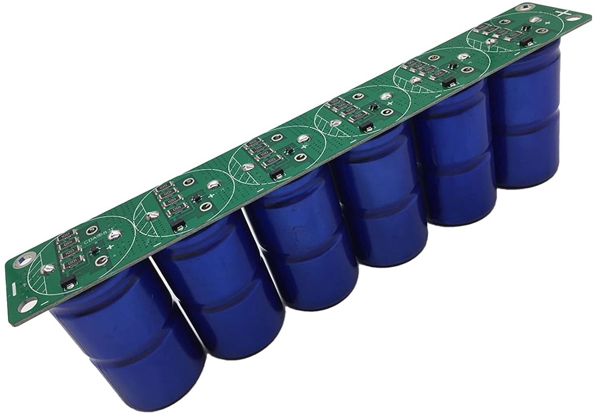 Super Fara Capacitor, 6pcs/set 16V 83F Series Capacitor Module with Low ESR Electrolytic Ultracapacetant for - ShopVlot