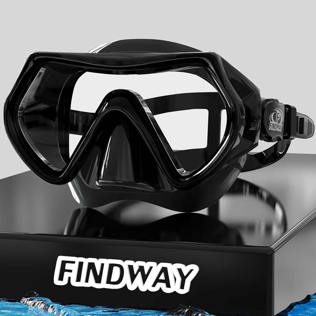 Findway Snorkel Mask, 180°view snorkel mask for adults and teenagers, diving mask, anti-fog and anti-UV tempered - ShopVlot