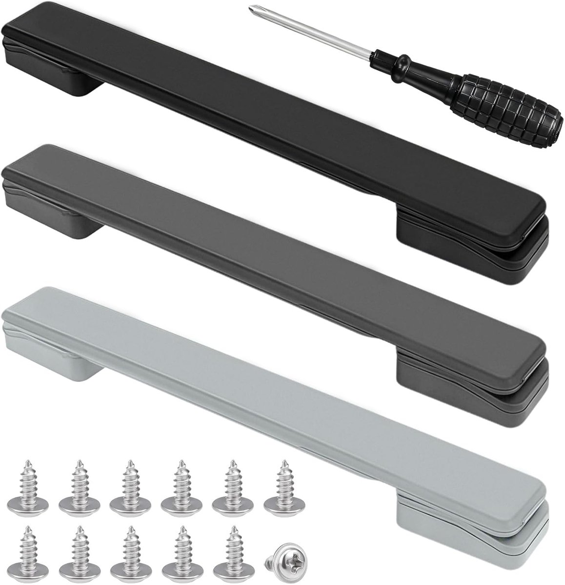 3 Pcs Trunk Handle Replacement, Luggage Suitcase Handle 20cm with Screws for Cabinets/Travel Bags/Suitcases - ShopVlot