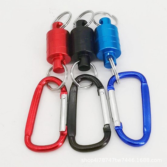 Fly Fishing Magnetic Net Release Magnetic Landing Net Holder Fishing Magnetic Tools Aluminum Shell Magnet Clip Landing - ShopVlot — afbeelding 2