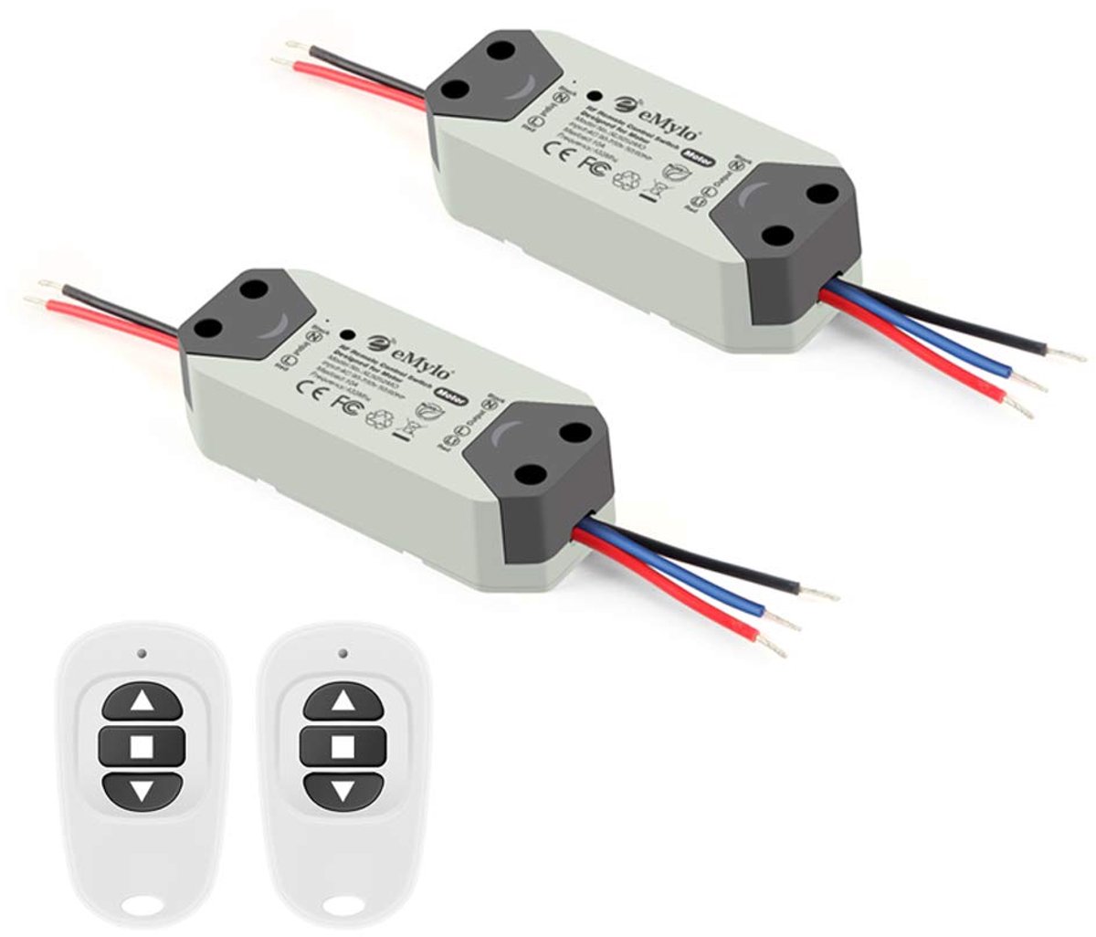 eMylo Smart Wireless RF Motor Controller Switch Relay Module AC 220V Motor Remote Control Switch 90V-250V 433MHz for - ShopVlot