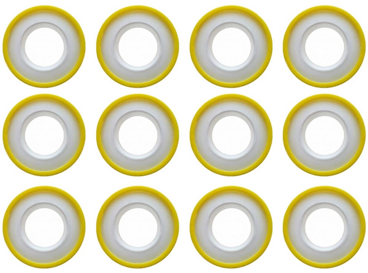 PTFE-tape, industrieel, 12 mm x 10 m, waterdicht, loodgieterswerk, 12 stuks - ShopVlot