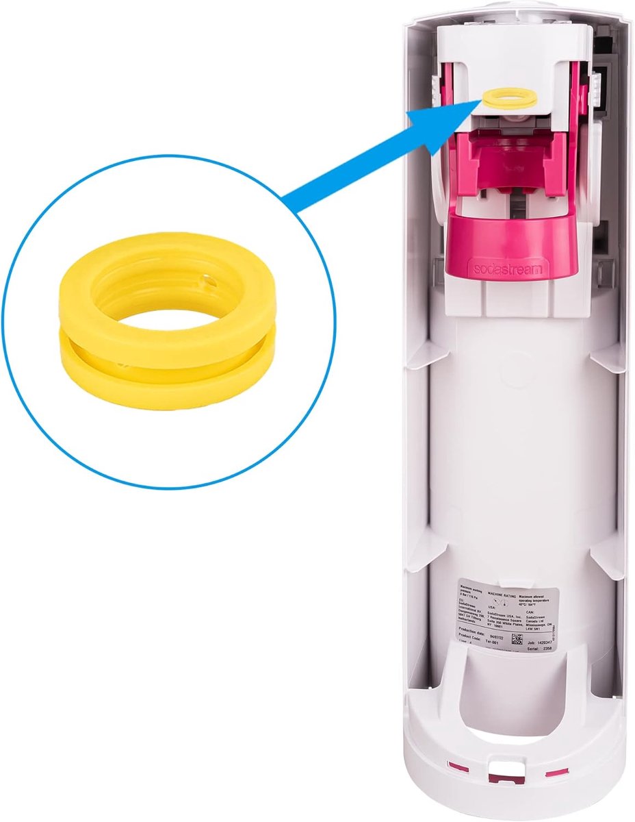 Replacement seal for the new effervescent water appliance Duo Quick Connect QC, Art, Terra, seal for replacement (1 x - ShopVlot