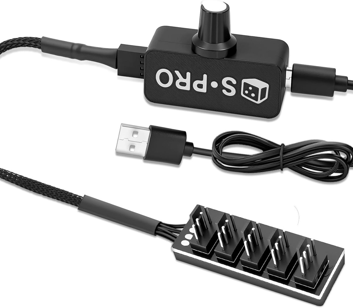 RUIZHI 12V PC PWM fan speed controller, 4 pin fan speed controller governor, USB DC 5V stepup to 12V, speed controller - ShopVlot