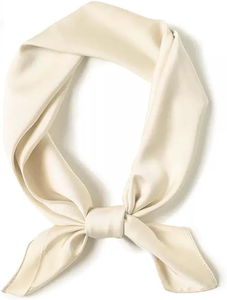 Square Satin Silk Scarf, 70 x 70 cm, Plain Scarf, Large Retro Satin Headscarves, Bandanas for Women - ShopVlot