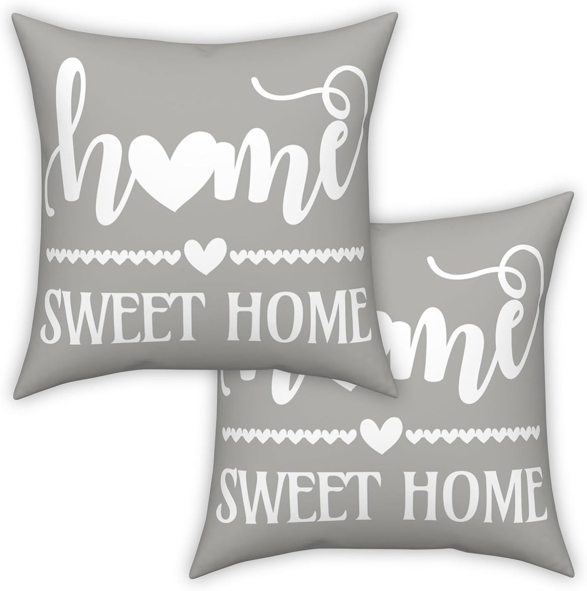 Home Sweet Home Kussenhoezen, zacht fluweel, decoratieve kussenslopen voor thuis, voor bank, woonkamer, slaapkamer - ShopVlot