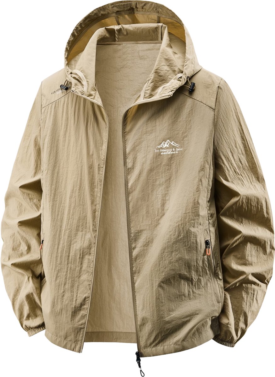 Currero Zomerjas Heren Tussenjas Zomerjack Volwassenen Windjack Windbreaker Outdoor Creme