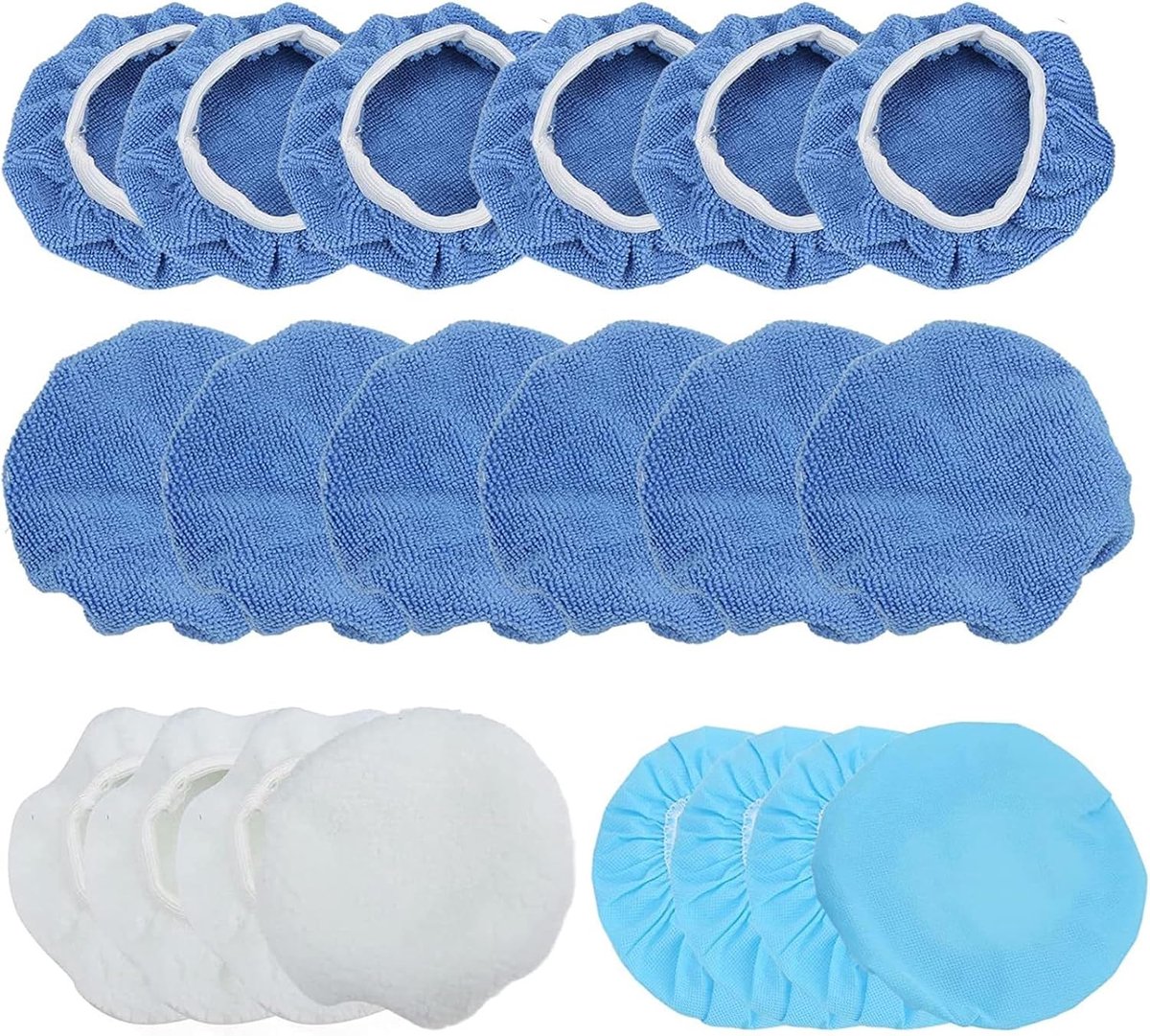 12-delige set voor motorkappen, zachte microvezel, polijstaccessoires, gebruikt in alle soorten meubels, glas - ShopVlot