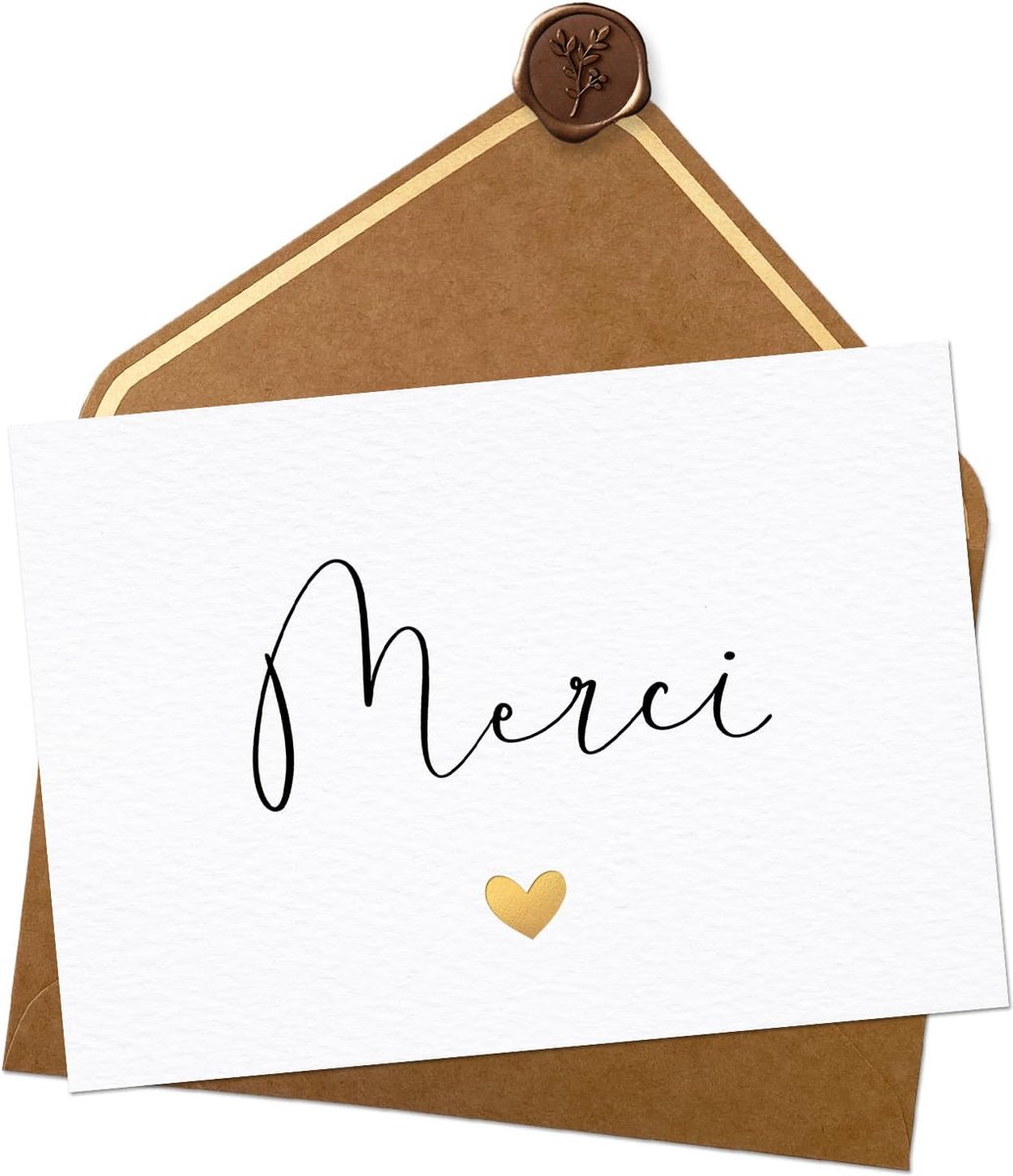 Joli Coon - Thank you card with envelope and wax seal - thank you card - ShopVlot