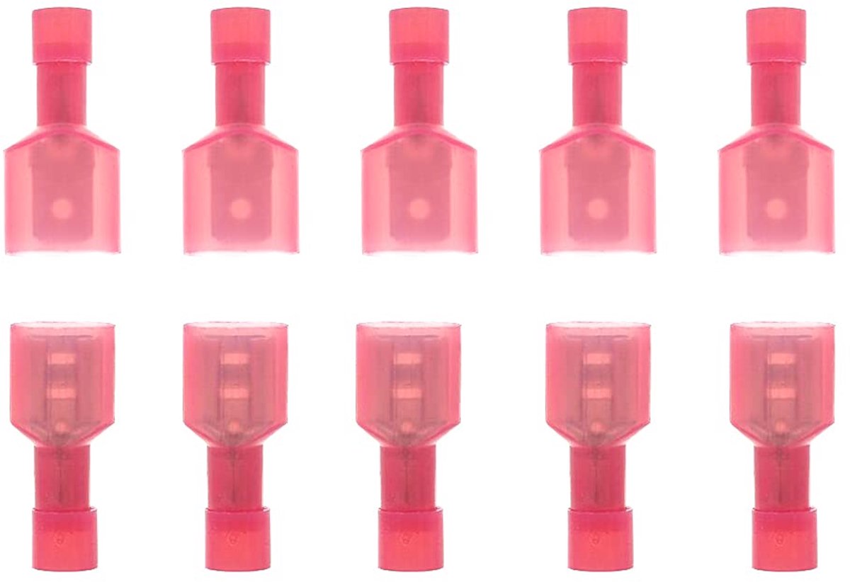 100pcs Cable Connectors Nylon Male Female Wire Terminals Plug Electrical Insulated Crimp Terminals Impact Connectors - ShopVlot