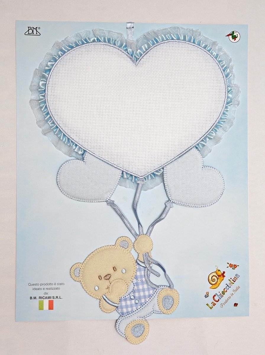 BURTIAN BURTON heart 29 x 23 cm Light blue. - ShopVlot