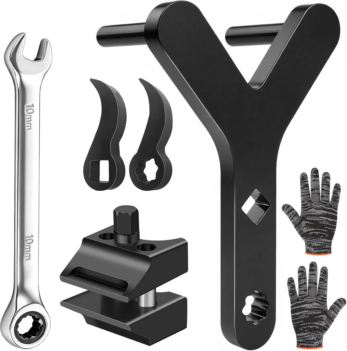 Veerpootspreider, veerarm gereedschap, 6-delig auto veerarm trekkerset, spreidgereedschap, asbeenspreider voor - ShopVlot
