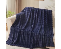 Wajade Cuddly Blanket, Fluffy Fleece Blanket, Winter Warm Plush Blanket, Luxurious Faux Fur Light, Soft Blanket for - ShopVlot