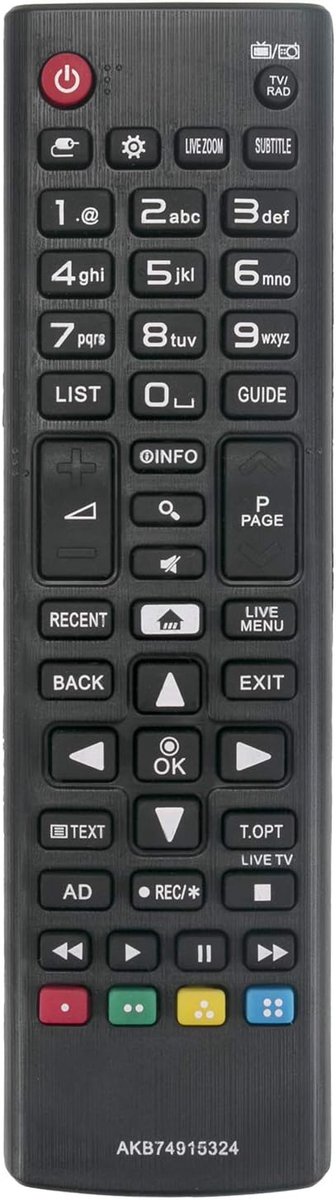 ALLIMITY AKB74915324 remote control Replaces for LG TV 32LH590U 32LH604V 43LH630V 43UH664V 49LH590V 49LH604V 49UH603V - ShopVlot