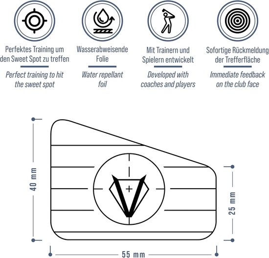 Golf Impact Stickers 152x - Weerbestendige impact tape - Voor verschillende slagen - Directe feedback op je strokes - ShopVlot van GOLF — afbeelding 5