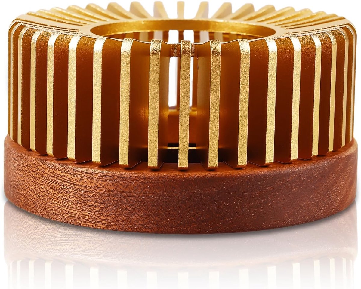 Theepot Warmer en Warmhouder voor Thee en Koffie - Stijlvol Aluminium en Hout