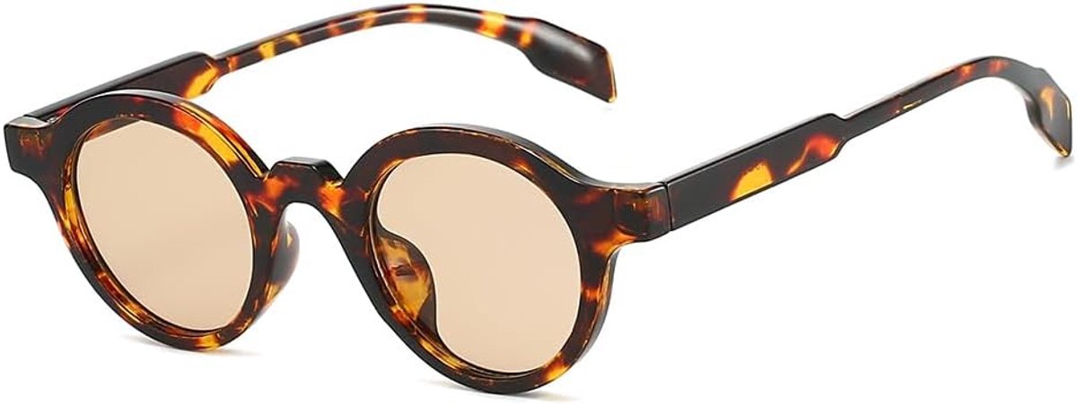 Retro ronde zonnebril - vintage ovaal - kleine frame - trendy UV400 bescherming - ShopVlot