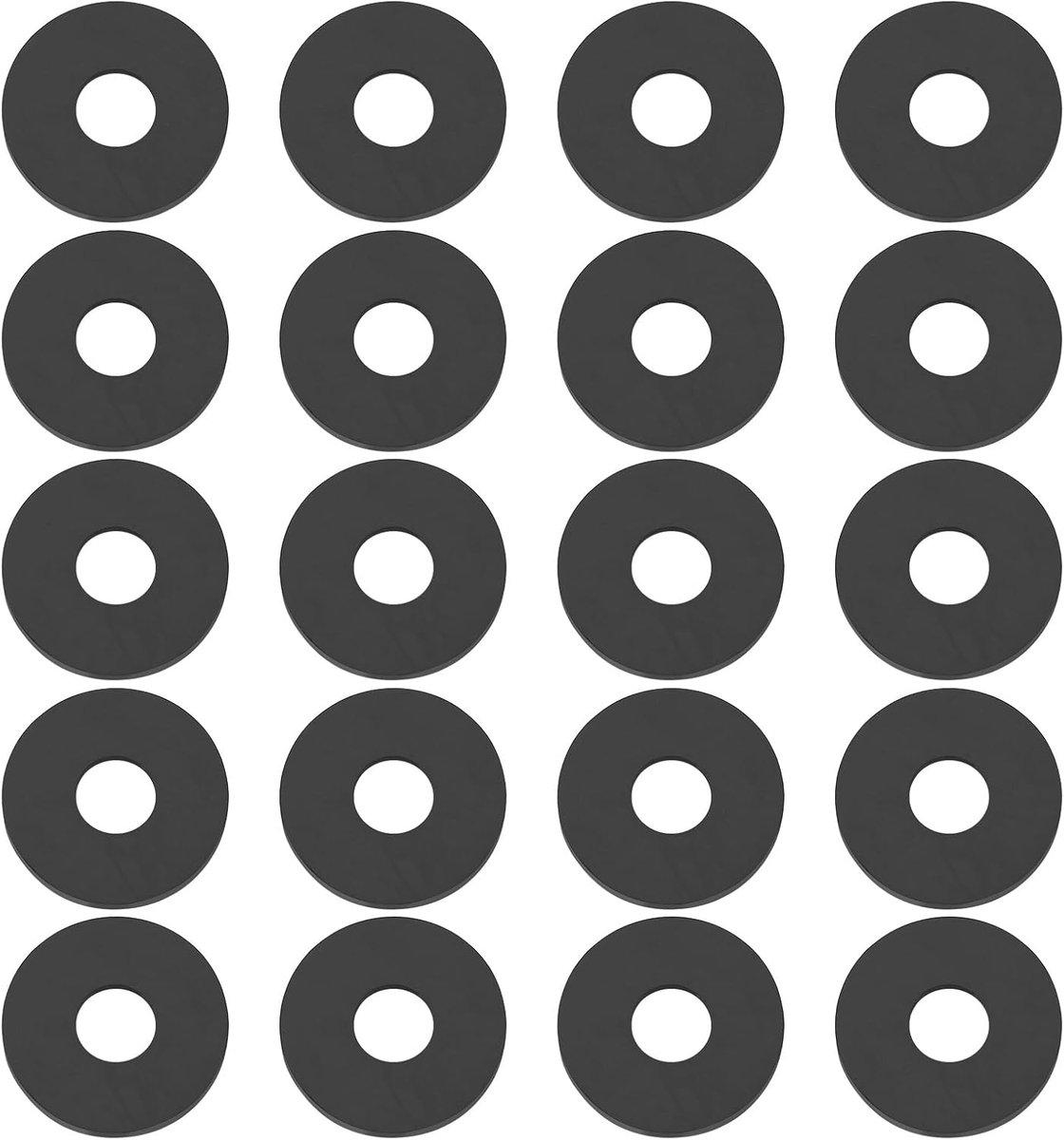 Rubberen vlakke ringen 19.5x6.7x1.5mm - 100 stuks - M6 maat - duurzame afdichting voor leidingen - ShopVlot
