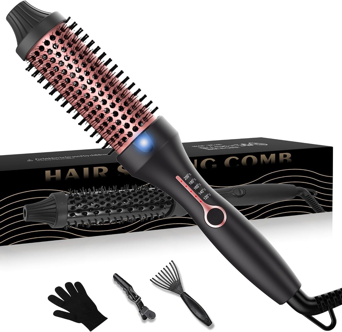Round thermal brush, 120-200 ° C - ShopVlot