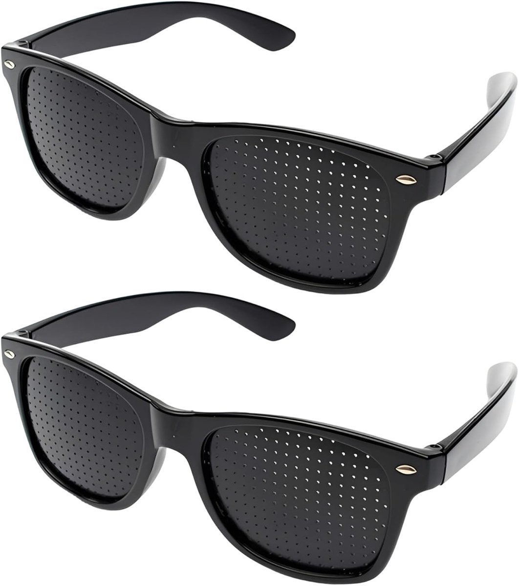 Ontspanning, Pinehole Glasses, gaas bril tegen reisziekte, Keep Your Eyes Rested, voor oogtraining in het dagelijks - ShopVlot