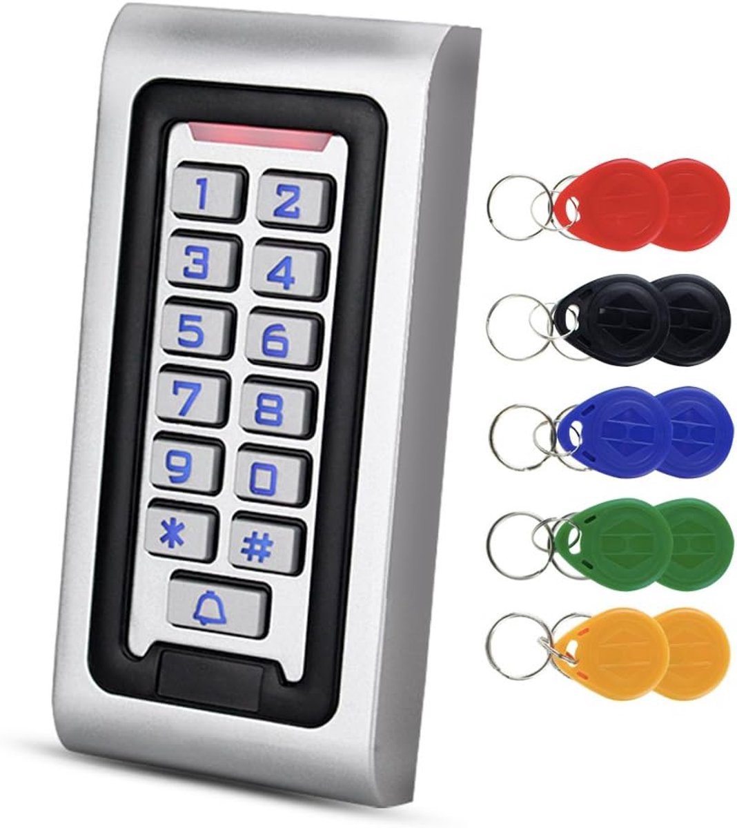 NN99 IP68 Access Control Keyboard Waterproof RFID Access Controller Keyboard 125KHz EM Reader with 10pcs Keychain - ShopVlot