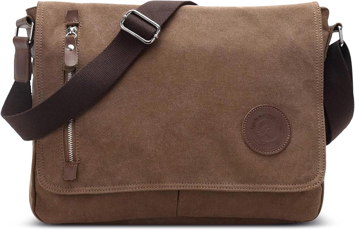 Men Messenger Bags Fashion Shoulder Bag Satchel Briefcase Bag School Bag School Bag Bookbag For Work Travel Casual - ShopVlot